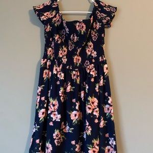 short sleeve off the shoulder dress